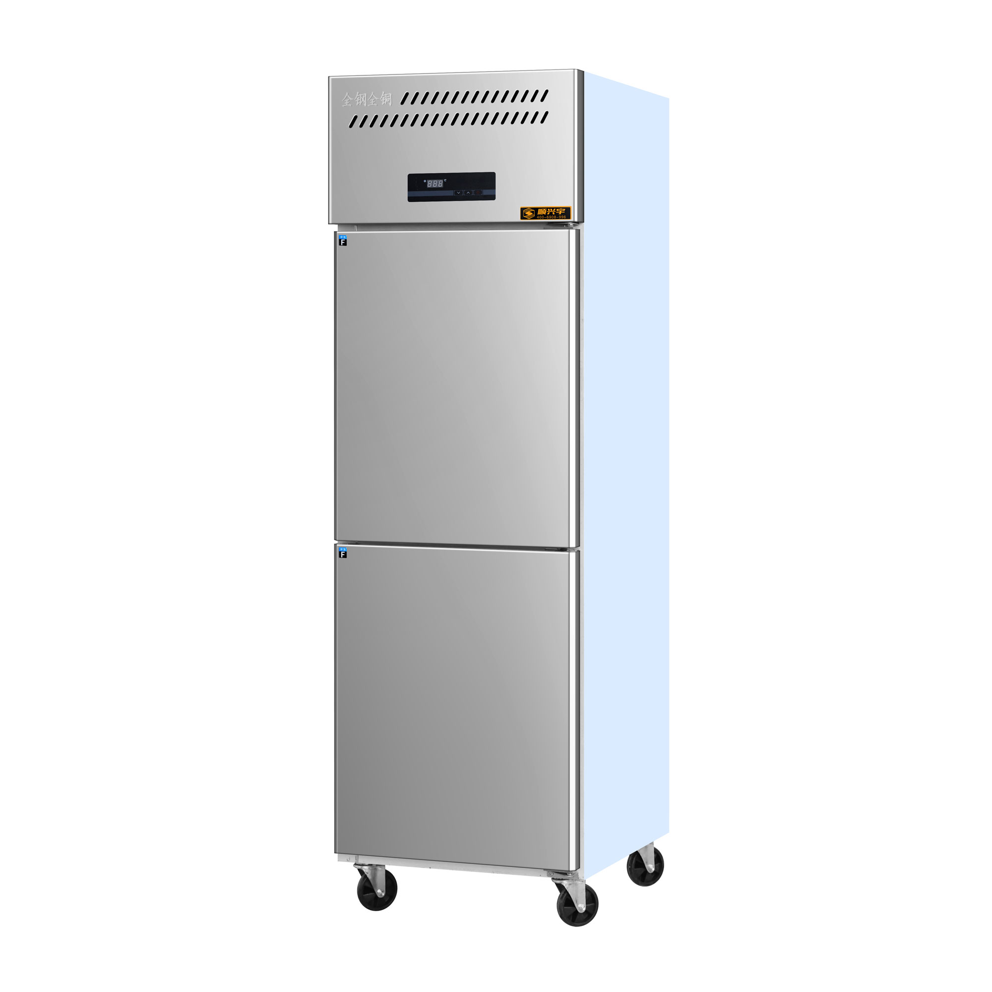 Commercial Kitchen Door - Hoge prestatie 6-deurs roestvrijstalen verticale commerciële
