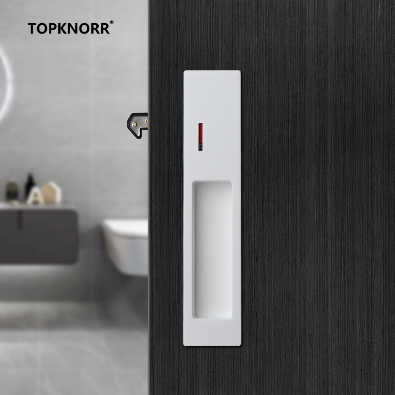 Commercial Kitchen Door - Onzichtbaar schuifdeurslot Push-Pull-haak voor houten deuren