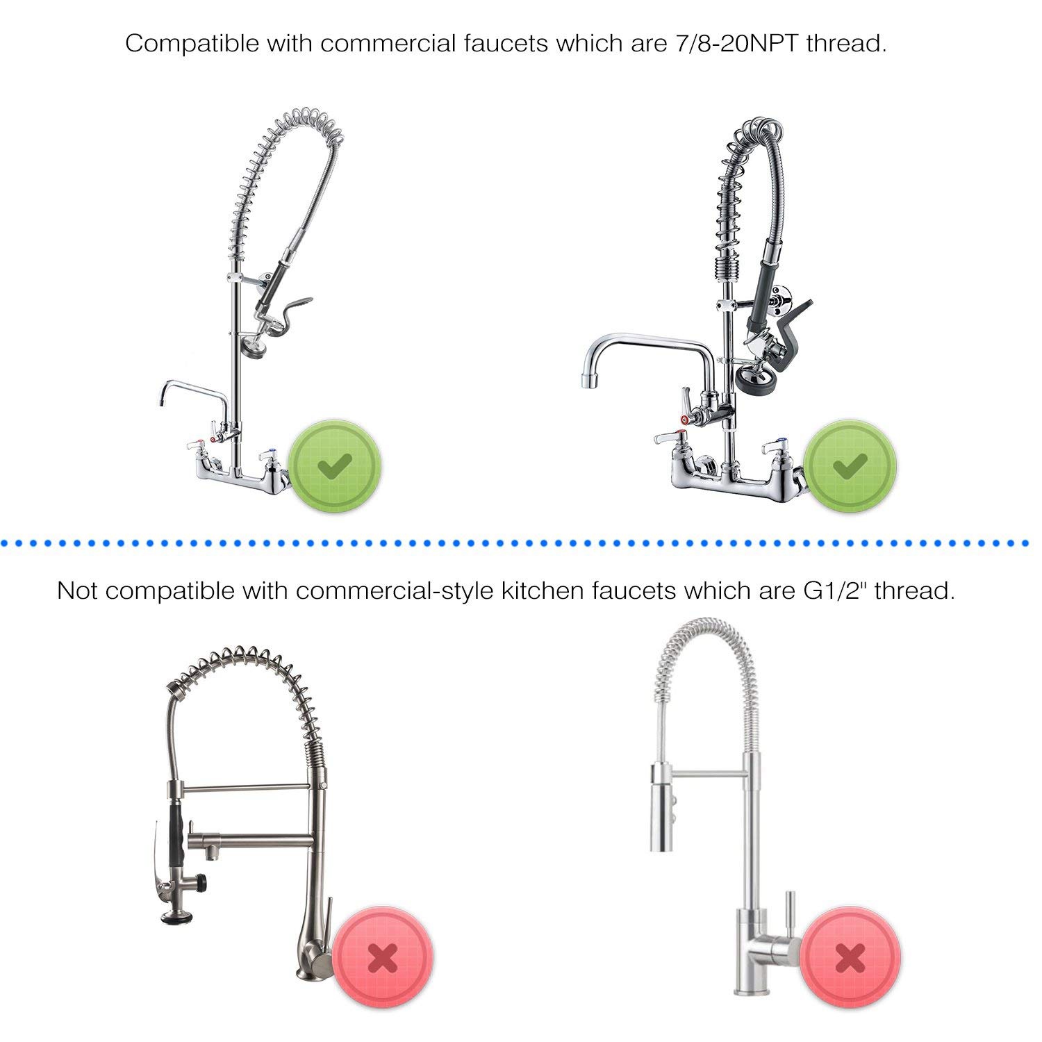Commercial Kitchen Sprayer - Op voorraad Pre Spoelsproeier Commerciële Keukenkraan