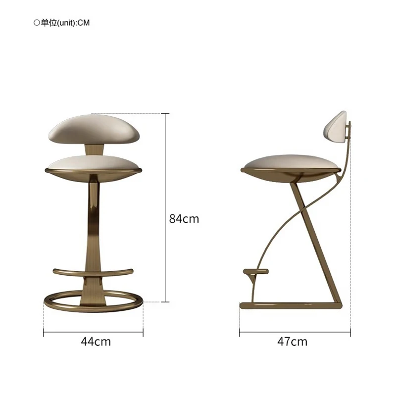 Commercial Kitchen Lighting Design - Designer hoge kruk Italiaanse lichte luxe