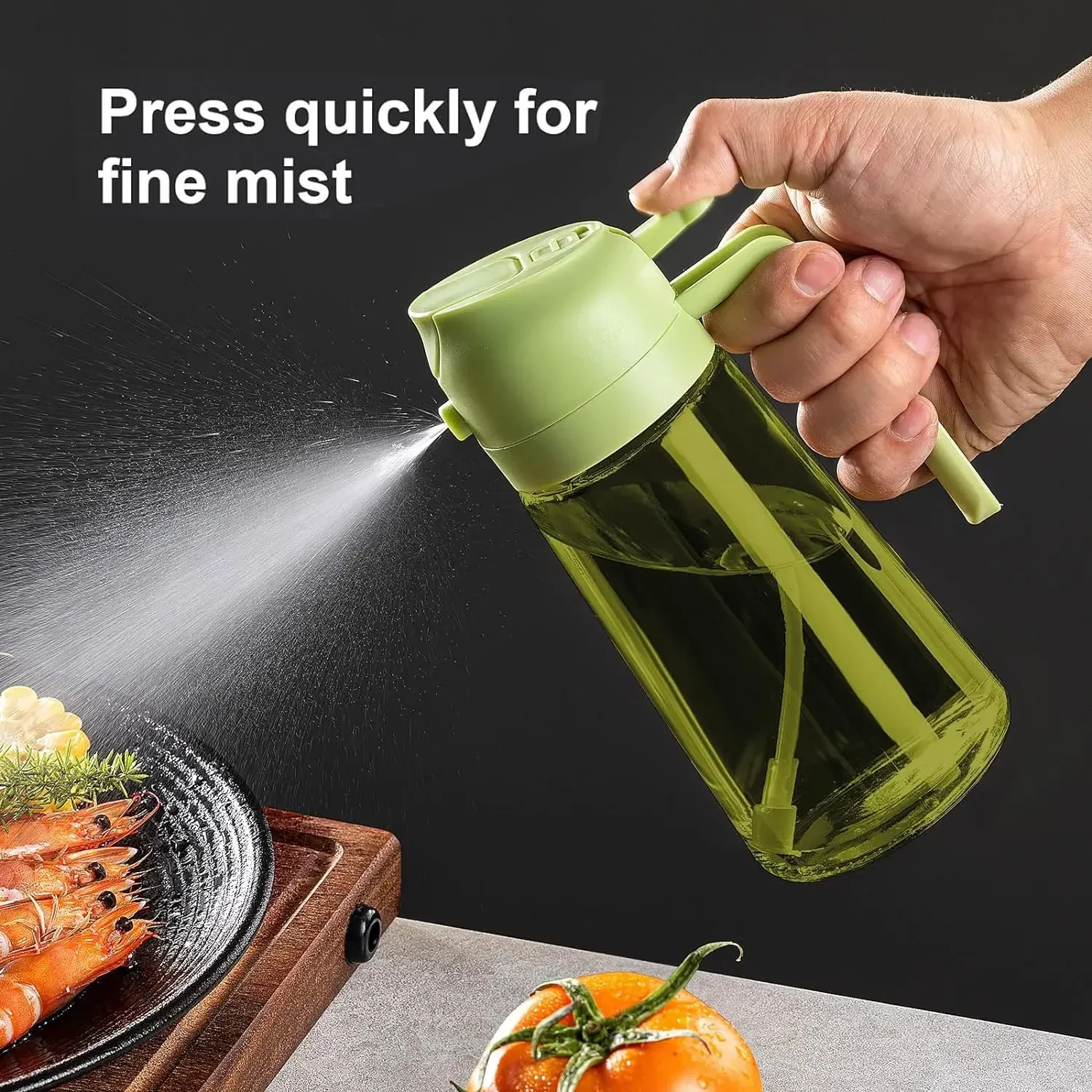 2in1 Zwart Glas Olijfolie Spro - Commercial Kitchen Sprayer recensie en prijs
