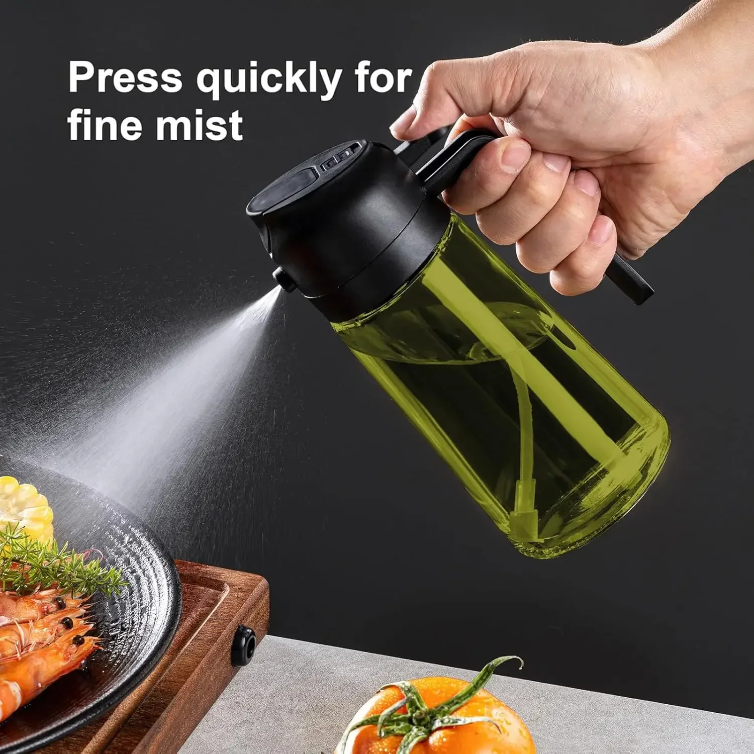 2in1 Zwart Glas Olijfolie Spro - Commercial Kitchen Sprayer recensie en prijs