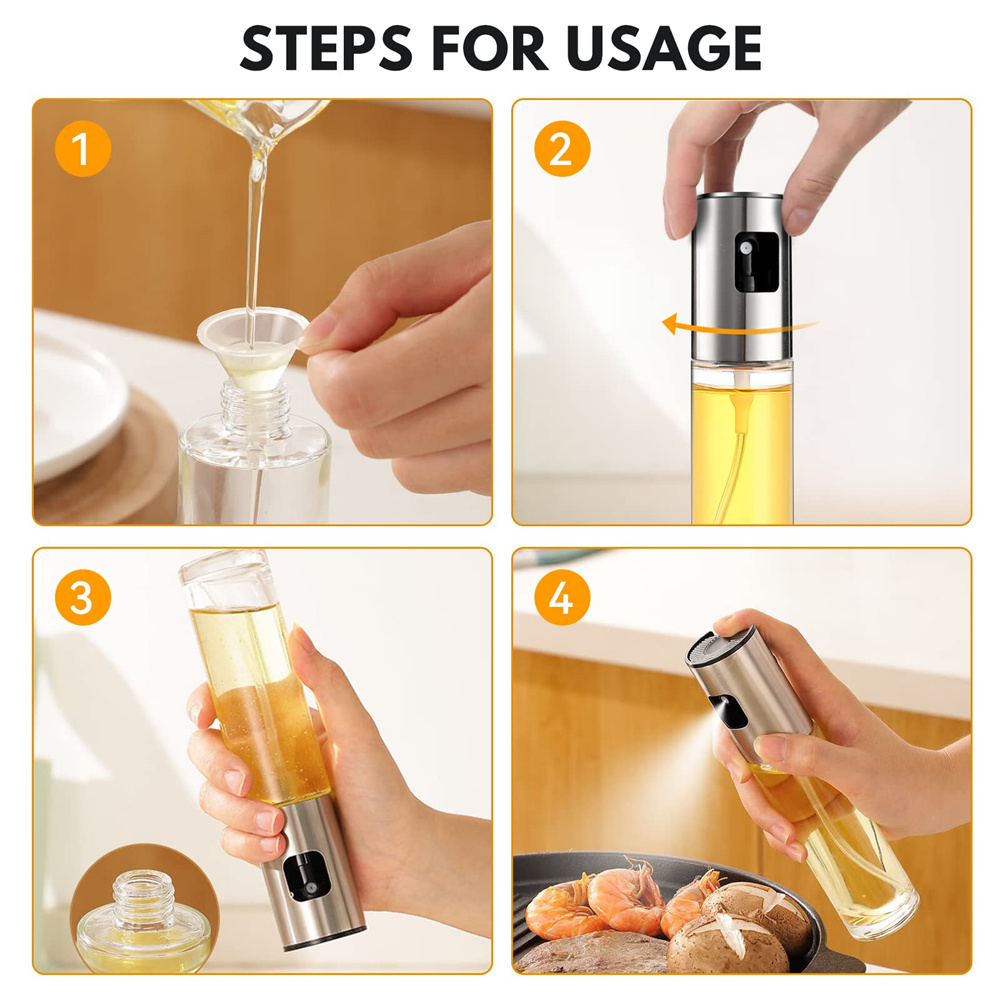 Glazen olieverstuiver voor kok - Commercial Kitchen Sprayer recensie en prijs