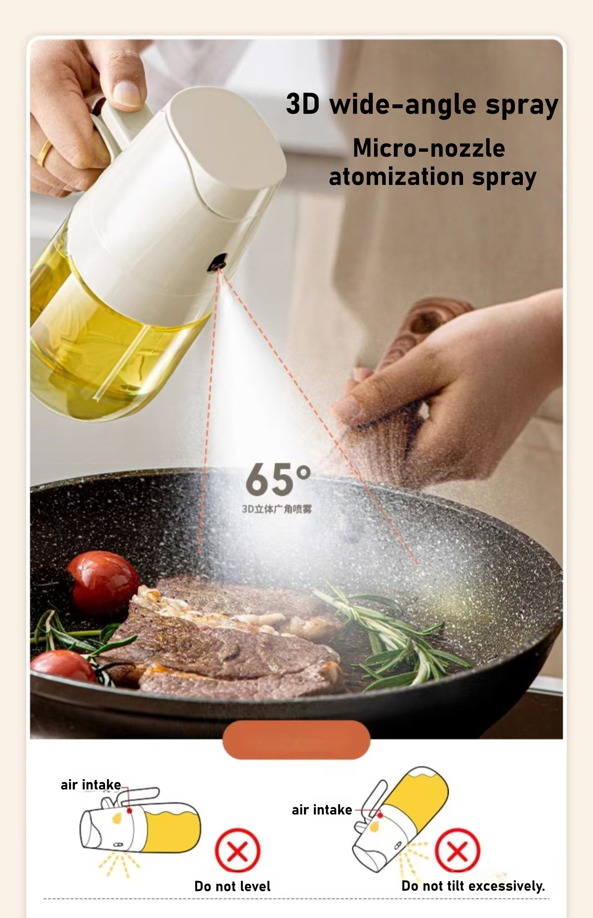 Spray-oliefles voor thuis, foo - Commercial Kitchen Sprayer recensie en prijs