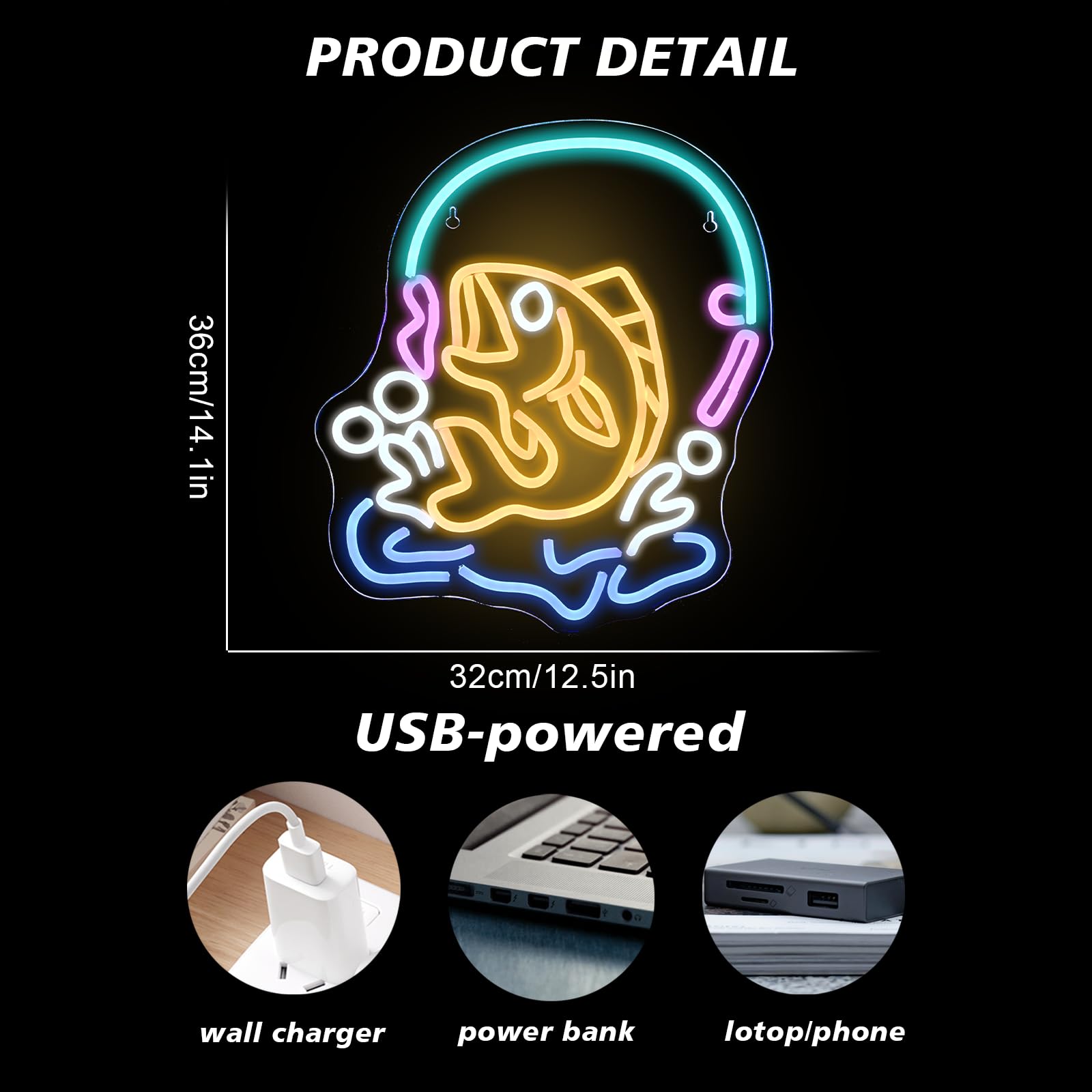 Vissen neon teken vis LED lich - Commercial Kitchen Lighting Design recensie en prijs
