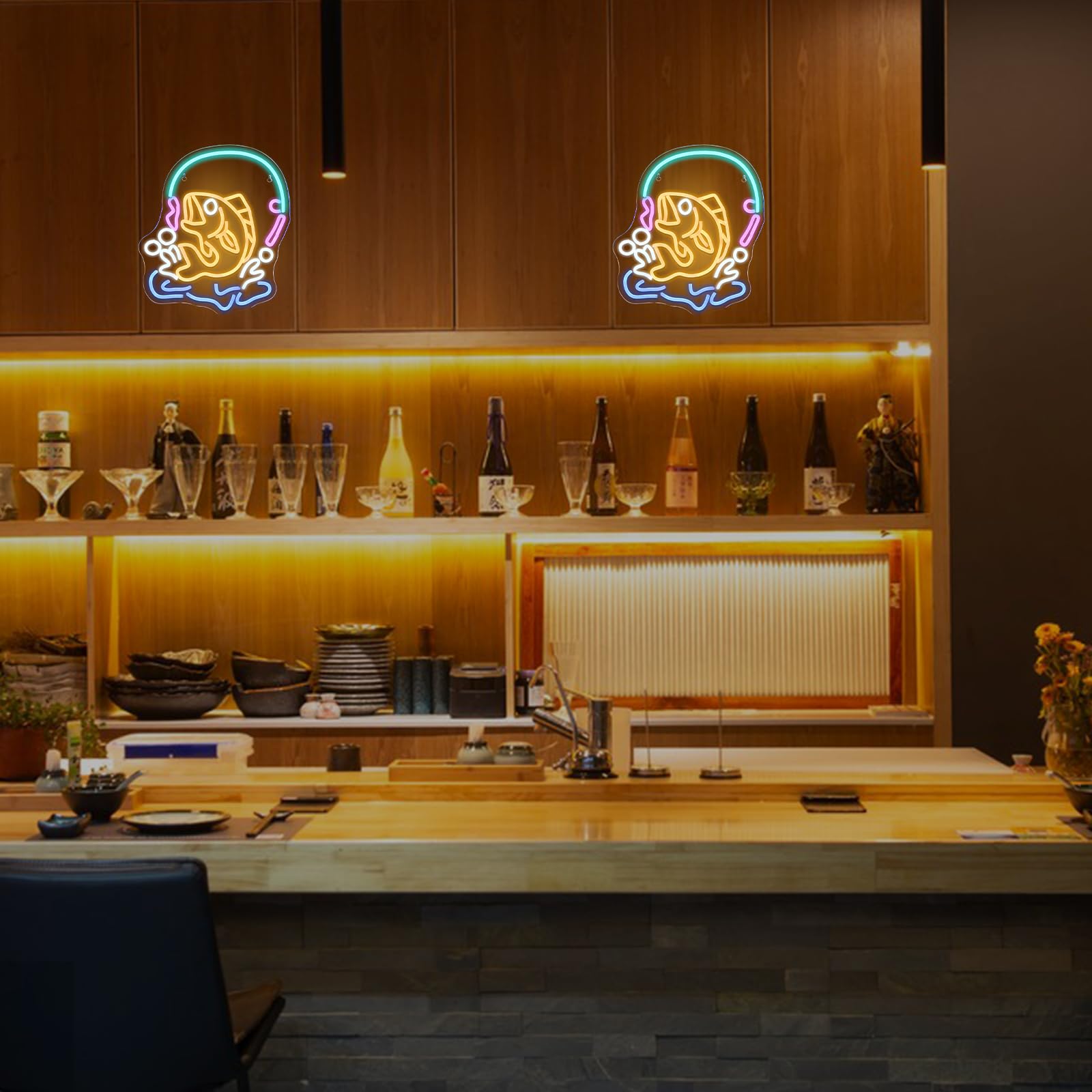 Vissen neon teken vis LED lich - Commercial Kitchen Lighting Design recensie en prijs